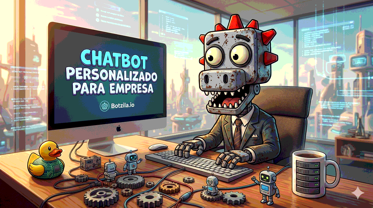 Custom AI-powered chatbot for businesses - Intelligent chat interface showing automated conversation in English